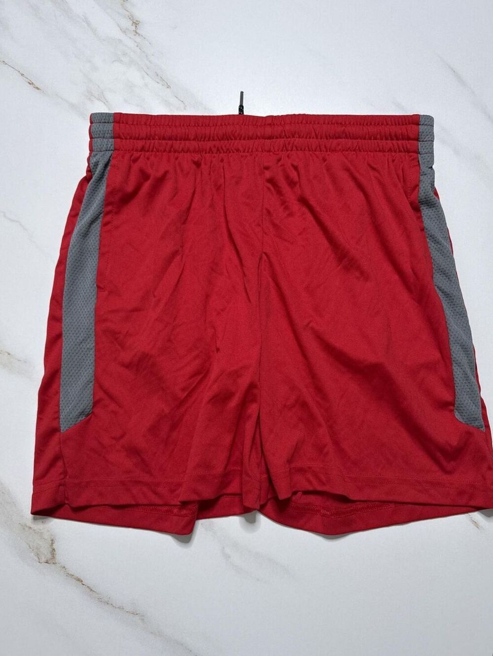 TEK Gear DryTek Red Athletic Shorts - Boys L Husky